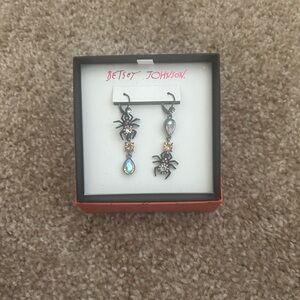 Betsey Johnson Spider Earrings